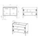 Banco zapatero 2 puertas Nilo 70 Banco zapatero 2 puertas Nilo 70 Madera