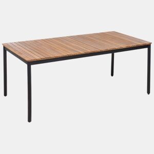 Mesa de refeição de jardim VALLESE 180 cm 90 cm Madeira de acácia Castanho