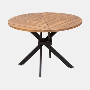 Mesa de refeição de jardim LISSONE 110 cm 110 cm Madeira de acácia Castanho