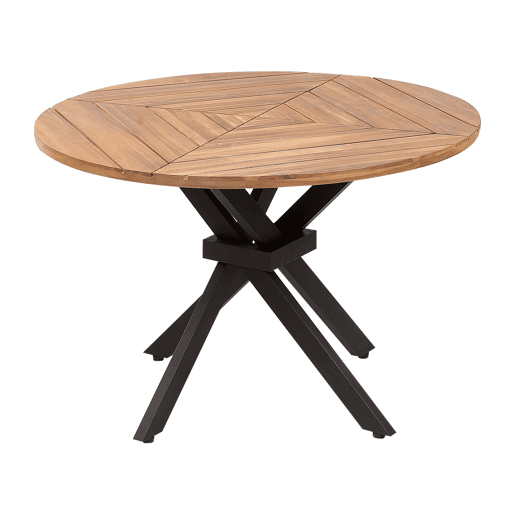 Mesa de refeição de jardim LISSONE 110 cm 110 cm Madeira de acácia Castanho