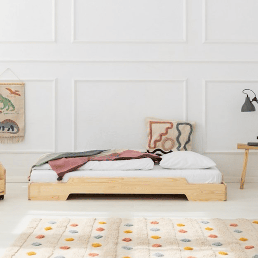Cama de chão 90x200 base de ripas incluída Lola Bois