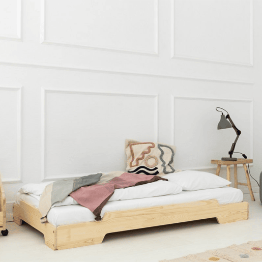 Cama de chão 90x200 base de ripas incluída Lola Bois