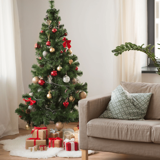 Árvore de Natal verde de Quebec Dayron Árvore de Natal verde de Quebec Dayron