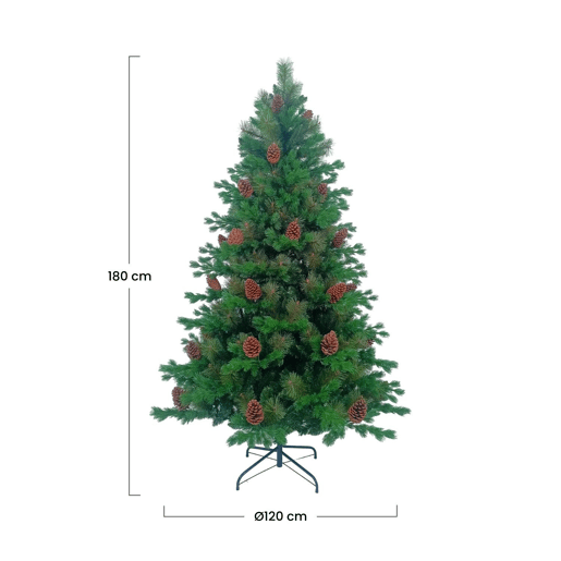 Árvore de Natal com pinhas verdes de Ottawa Dayron