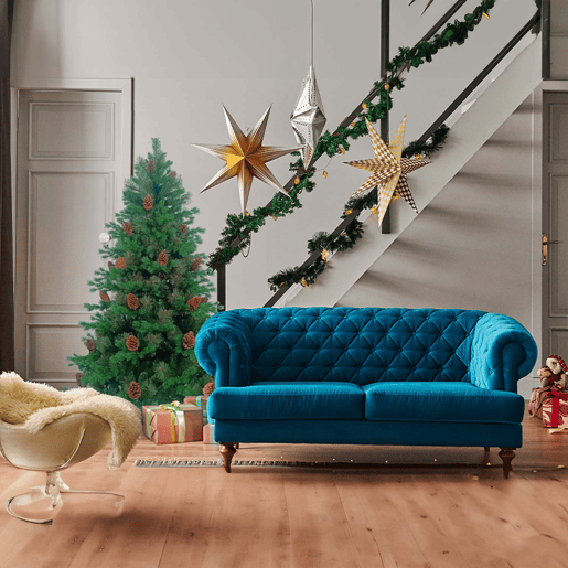 Árvore de Natal com Pinhas Ottawa Green 7house