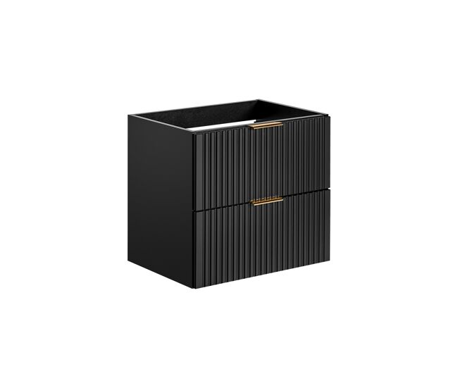 Armario bajo lavabos adel cuw60 2d 60x46x57 negro