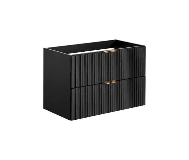 Armario bajo lavabos adel cuw80 2d 80x46x57 negro