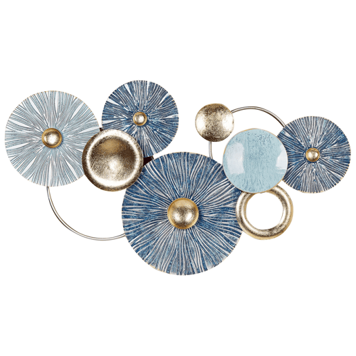 Decoração de parede ACTINIUM Metal 51 cm Azul