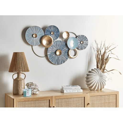 Decoração de parede ACTINIUM Metal 51 cm Azul