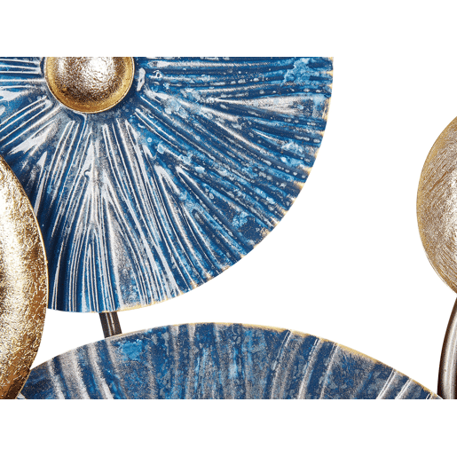 Decoração de parede ACTINIUM Metal 51 cm Azul
