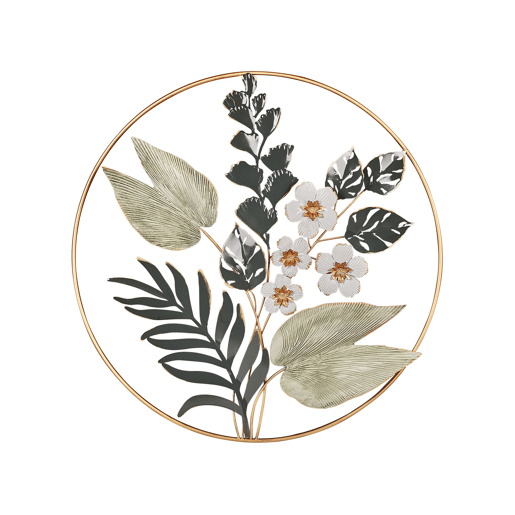 Decoração de parede Flor DUBNIUM Metal 70 cm Verde
