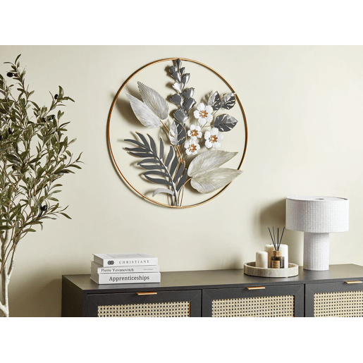 Decoração de parede Flor DUBNIUM Metal 70 cm Verde