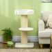 Árbol para Gato Aglomerado de Madera, Poliéster PawHut Árbol para Gato Aglomerado de Madera, Poliéster PawHut Crudo
