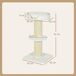 Árbol para Gato Aglomerado de Madera, Poliéster PawHut Árbol para Gato Aglomerado de Madera, Poliéster PawHut Crudo