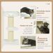 Árbol para Gato Aglomerado de Madera, Poliéster PawHut Árbol para Gato Aglomerado de Madera, Poliéster PawHut Crudo