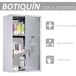 Botiquín Acero Inoxidable HOMCOM, ferretería - seguridad 30 Botiquín Acero Inoxidable HOMCOM, ferretería - seguridad 30 Blanco/ Gris