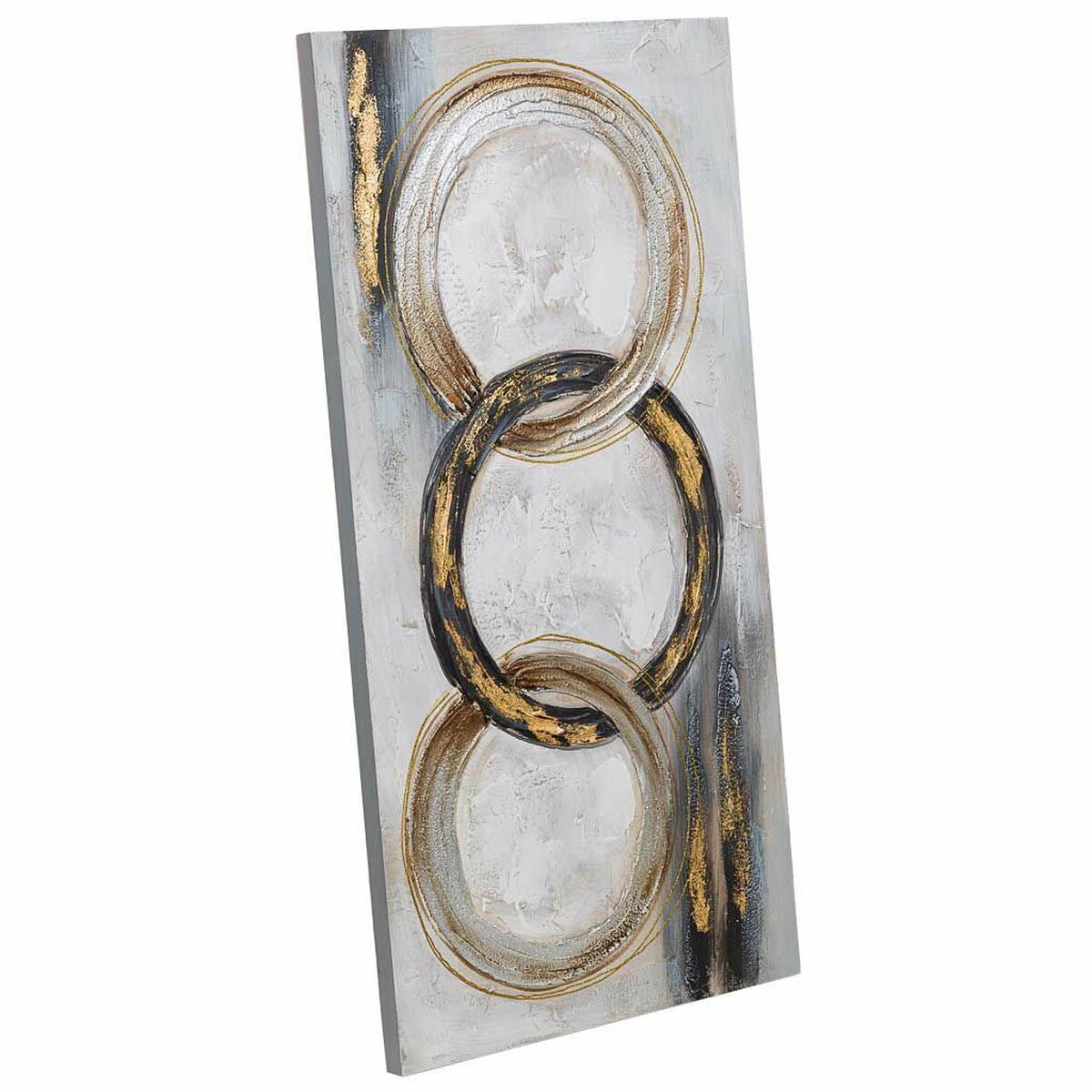 Cuadro alexandra house living lienzo madera de abeto 100 x 3 x 50 cm