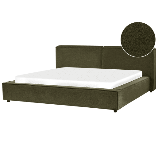 Beliani Cama Bouclé LINARDS Beliani Cama Bouclé LINARDS