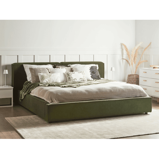 Beliani Cama Bouclé LINARDS Beliani Cama Bouclé LINARDS
