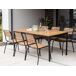 Beliani Conjunto de comedor VALLESE Beliani Conjunto de comedor VALLESE Madera Clara