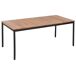 Beliani Conjunto de comedor VALLESE Beliani Conjunto de comedor VALLESE Madera Clara