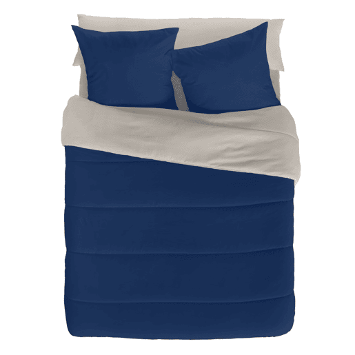 Enchimento nórdico Naturals Azul Pedra 300 gsm 180 x 260 cm (Solteiro) (1 Peça)