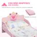 Cama Infantil MDF, Madera de Álamo HOMCOM Cama Infantil MDF, Madera de Álamo HOMCOM Rosa
