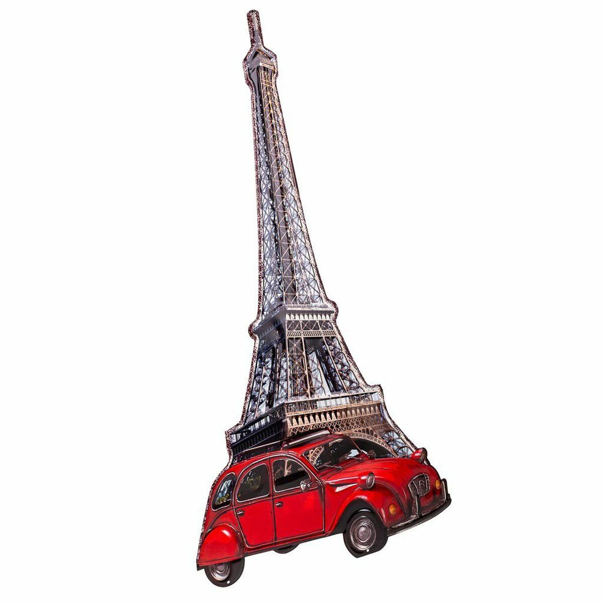Placa de pared alexandra house living hierro torre eiffel 80 x 1 x 43 cm