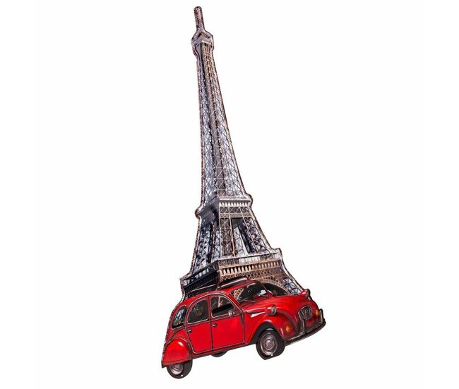 Placa de pared alexandra house living hierro torre eiffel 80 x 1 x 43 cm