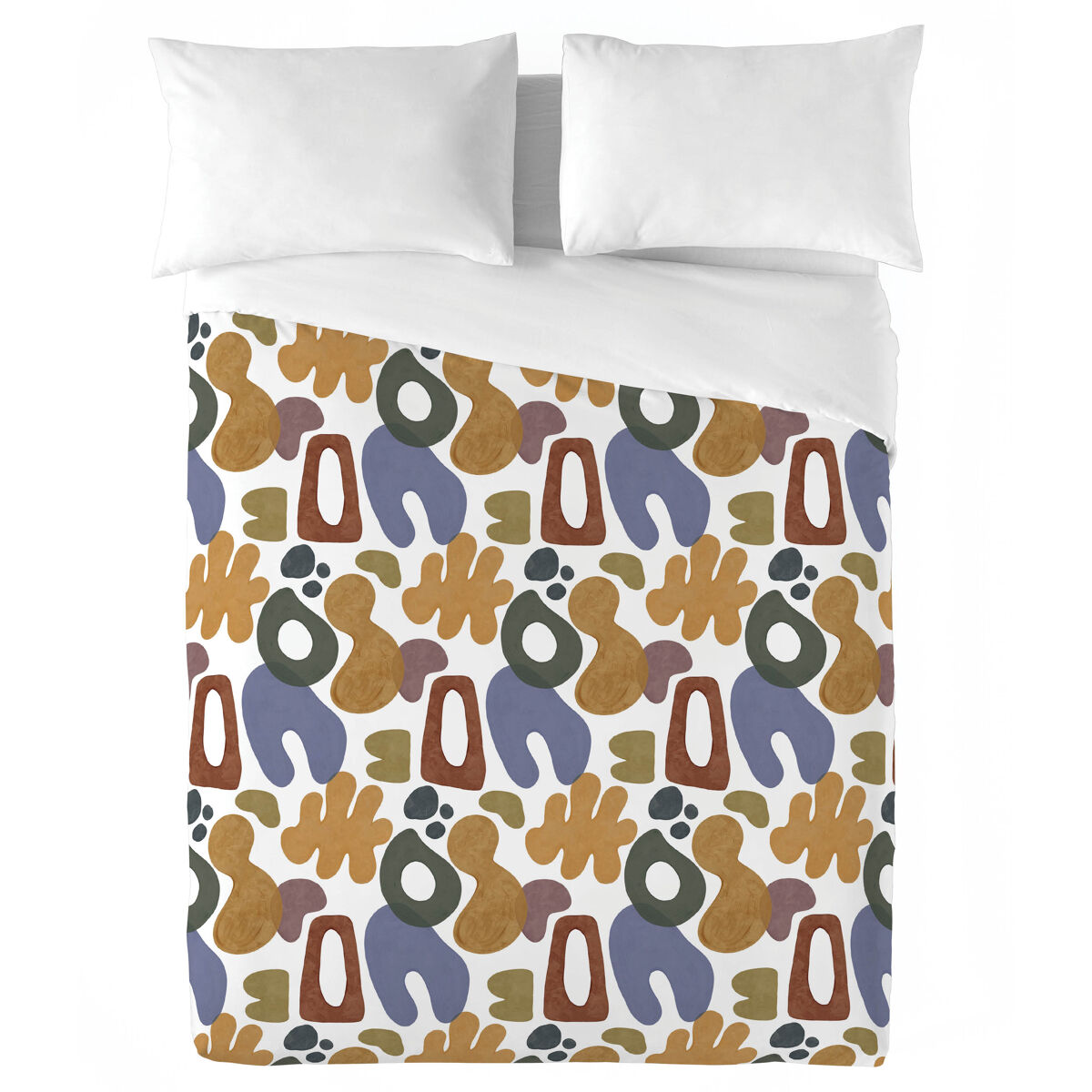 Naturals - funda nórdica estampada cama 180 - algodón extra suave - incluye 1 o 2 fundas de almohada - formas