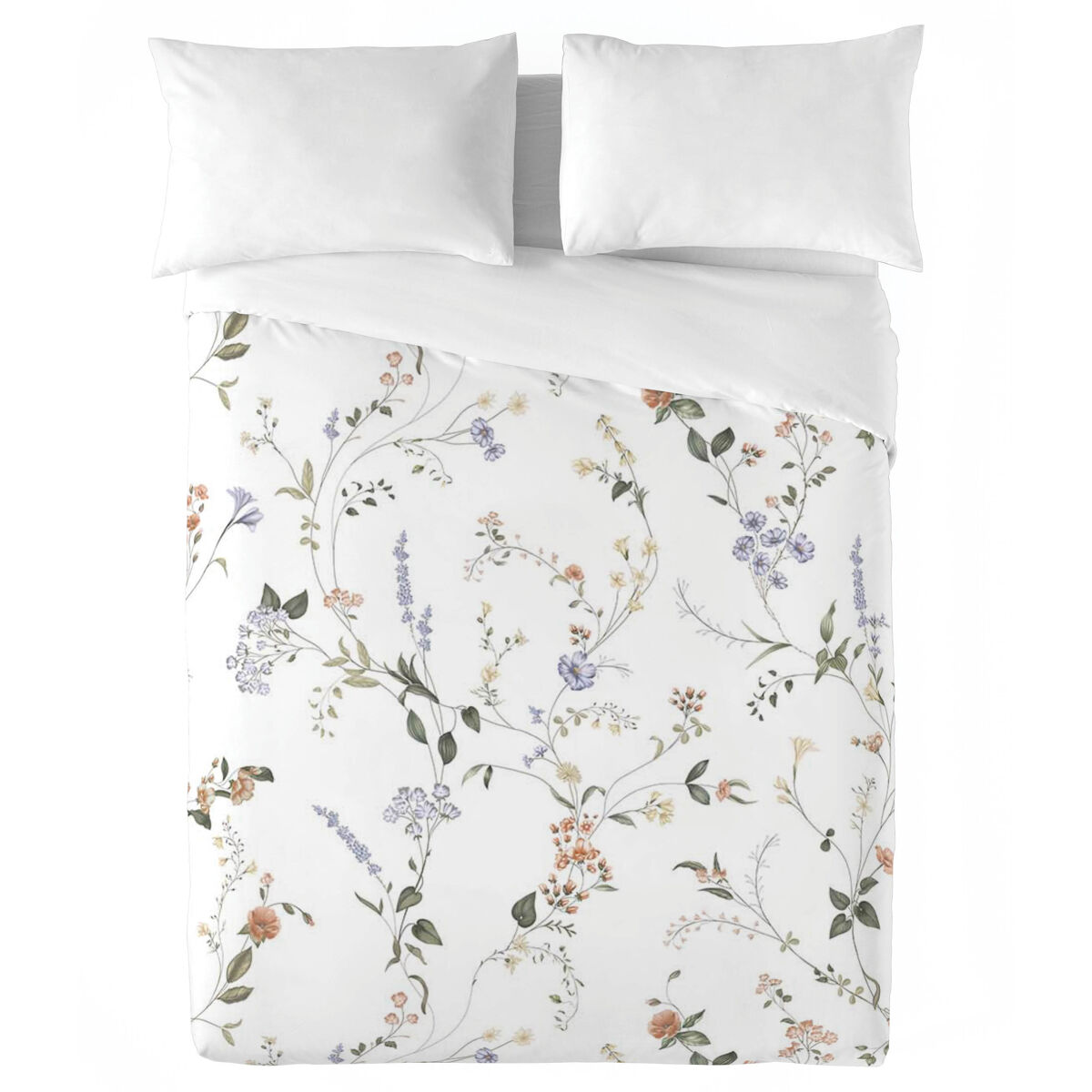 Naturals - funda nórdica estampada cama 150 - algodón extra suave - incluye 1 o 2 fundas de almohada - beltane