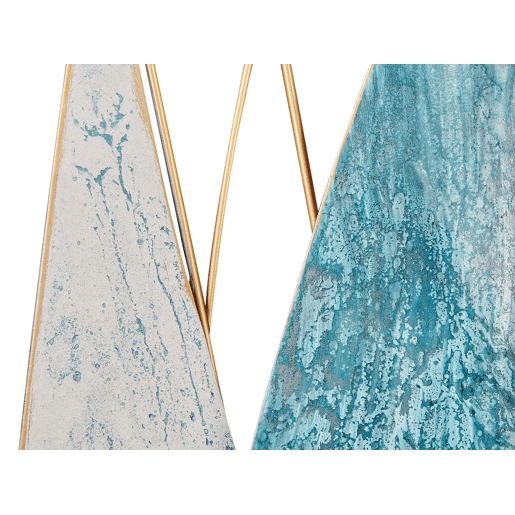 Decoração de parede Navio BOHRIUM Metal 50 cm Azul