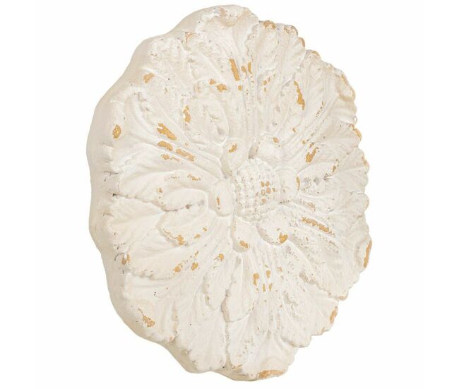 Decoración de pared alexandra house living blanco óxido de magnesio 8 x 52 x 52 cm
