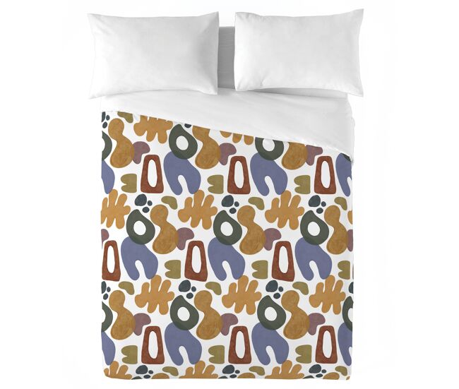 Naturals - funda nórdica estampada cama 150 - algodón extra suave - incluye 1 o 2 fundas de almohada - formas