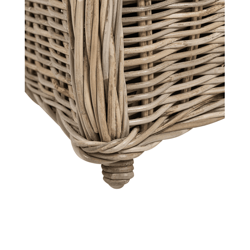 Conjunto de 2 cadeiras de jardim em rattan natural SUSUA II