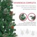 Árbol de Navidad Plástico, Metal HOMCOM, hogar - decoración Árbol de Navidad Plástico, Metal HOMCOM, hogar - decoración Verde