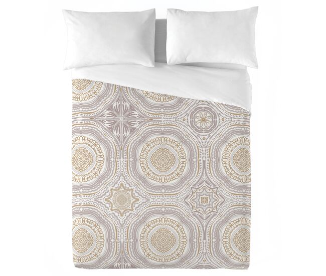 Naturals - funda nórdica estampada cama 180 - algodón extra suave - incluye 1 o 2 fundas de almohada - shankar