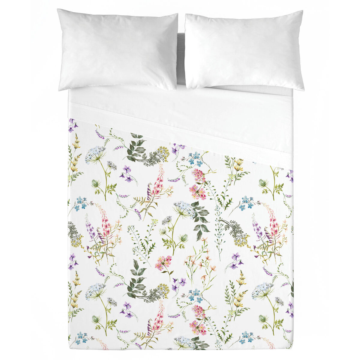 Naturals - juego de sábanas estampadas 3 piezas cama 90 - algodón extra suave - incluye sábana encimera + 1 funda de almohada + 1 sábana bajera- fabricado en españa - maeva