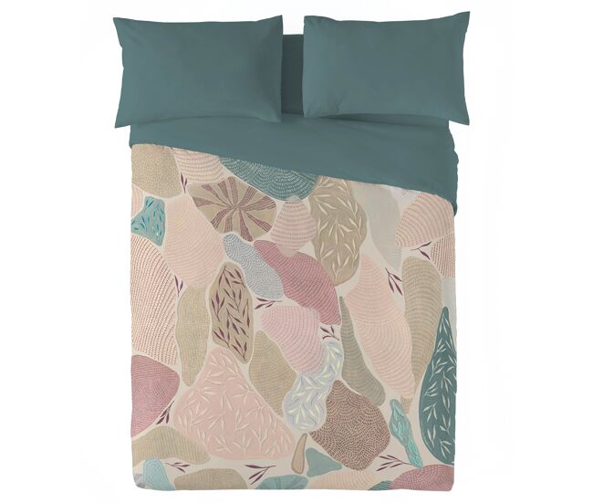 Naturals - funda nórdica estampada cama 105 - algodón extra suave - incluye 1 o 2 fundas de almohada - alison