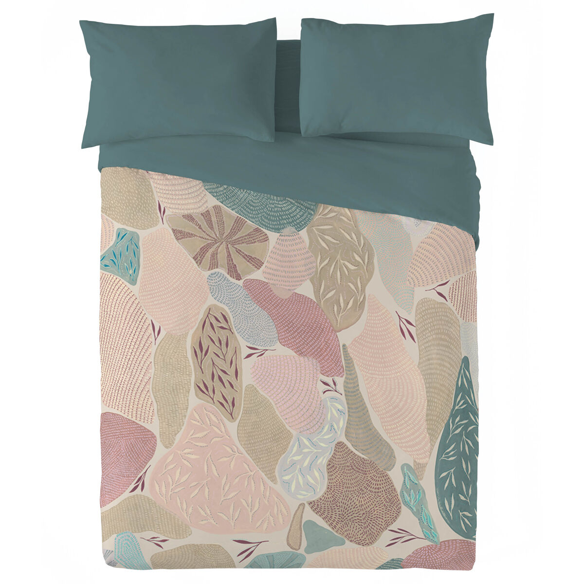 Naturals - funda nórdica estampada cama 90 - algodón extra suave - incluye 1 o 2 fundas de almohada - alison