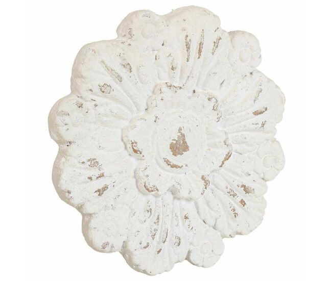 Decoración de pared alexandra house living blanco óxido de magnesio 8 x 41 x 41 cm