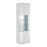 Vitrina 1 porta com LED Jules Branco