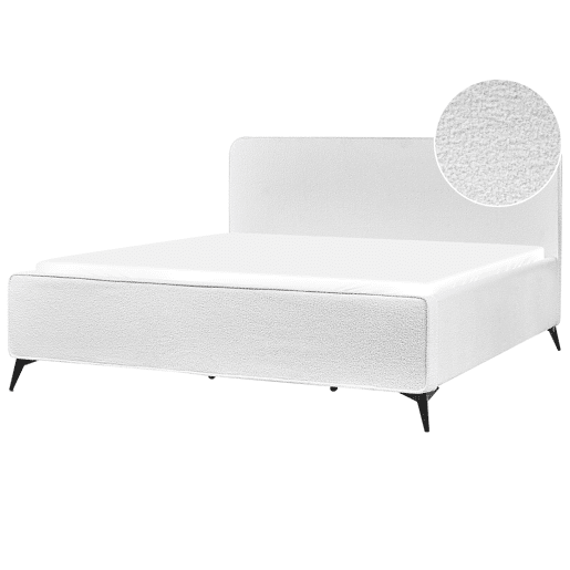 Beliani Cama Bouclé VALOGNES Beliani Cama Bouclé VALOGNES