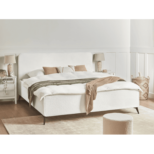 Beliani Cama Bouclé VALOGNES Beliani Cama Bouclé VALOGNES