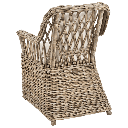 Conjunto de 2 poltronas de jardim em rattan natural MAROS II