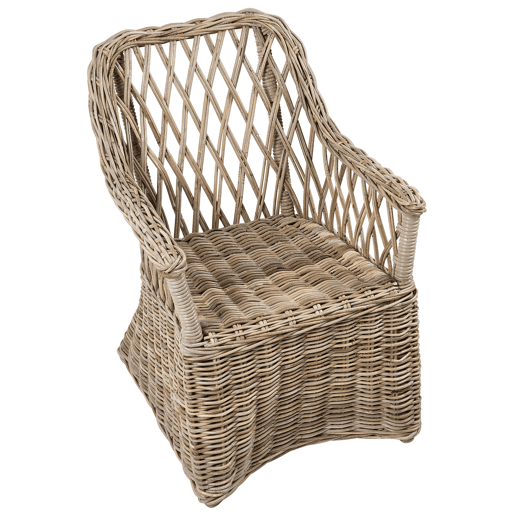Conjunto de 2 poltronas de jardim em rattan natural MAROS II