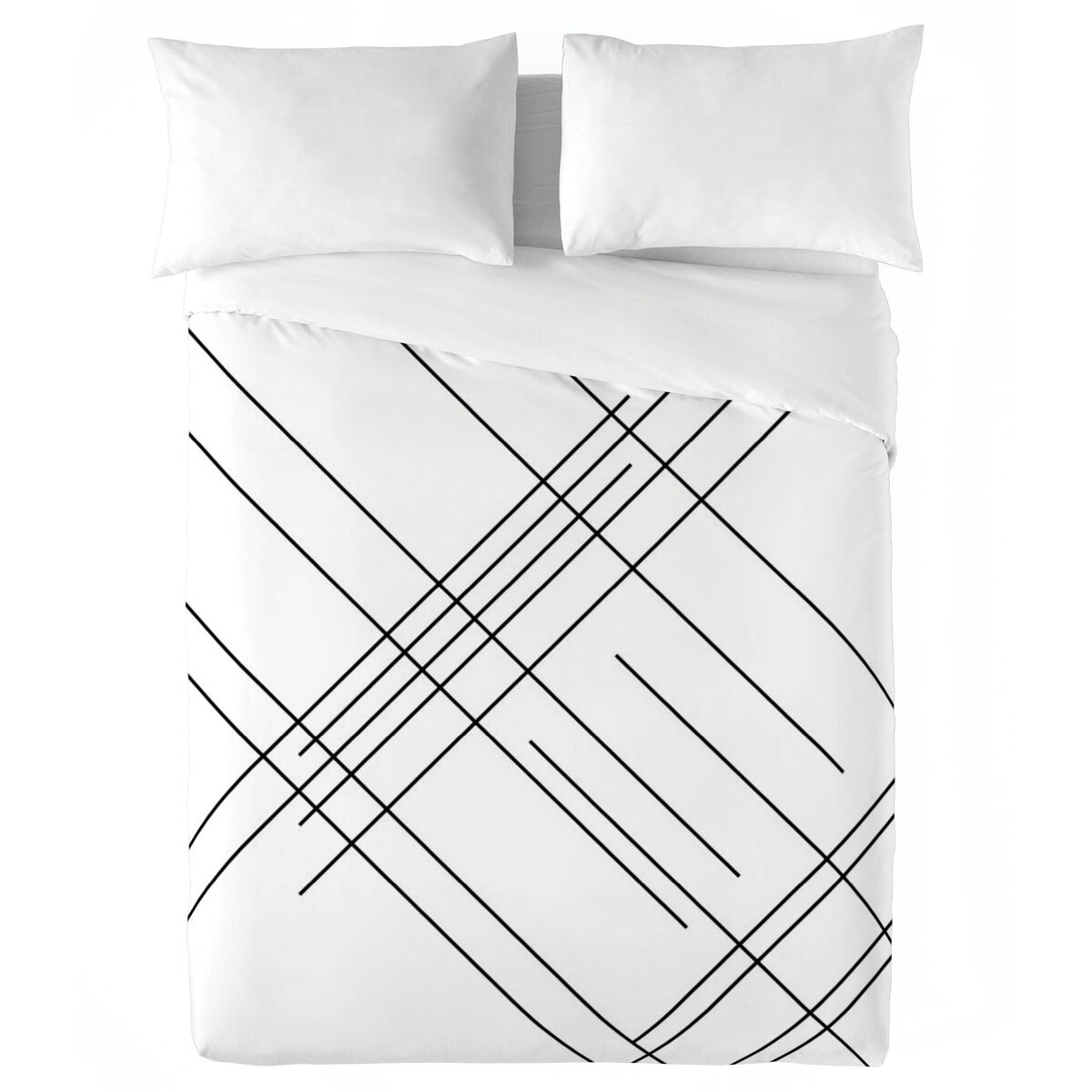 Naturals - funda nórdica estampada cama 150 - algodón extra suave - incluye 1 o 2 fundas de almohada - line