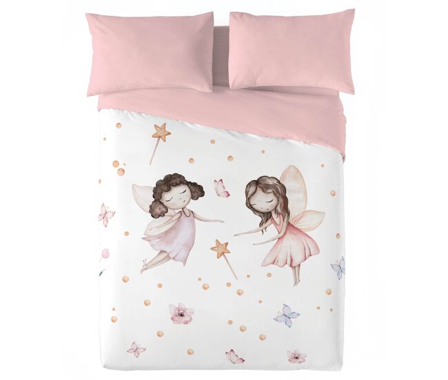Naturals - funda nórdica estampada infantil cama 105 - algodón extra suave - incluye 1 funda de almohada - vuala