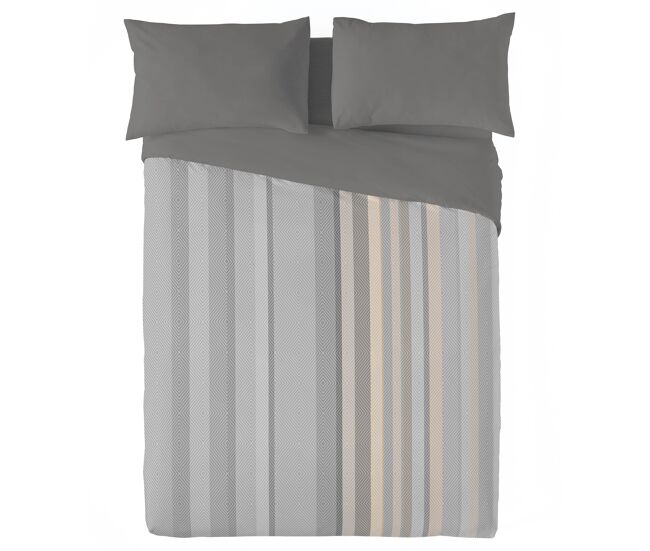 Naturals - funda nórdica estampada cama 180 - algodón extra suave - incluye 1 o 2 fundas de almohada - agata