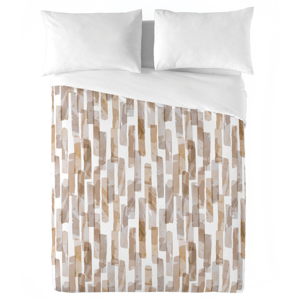 Naturals - funda nórdica estampada cama 180 - algodón extra suave - incluye 1 o 2 fundas de almohada - chester